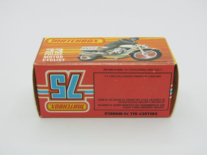 Matchbox Superfast 33C Police Motorcyclist Green Rider Polizei Mag Wheels