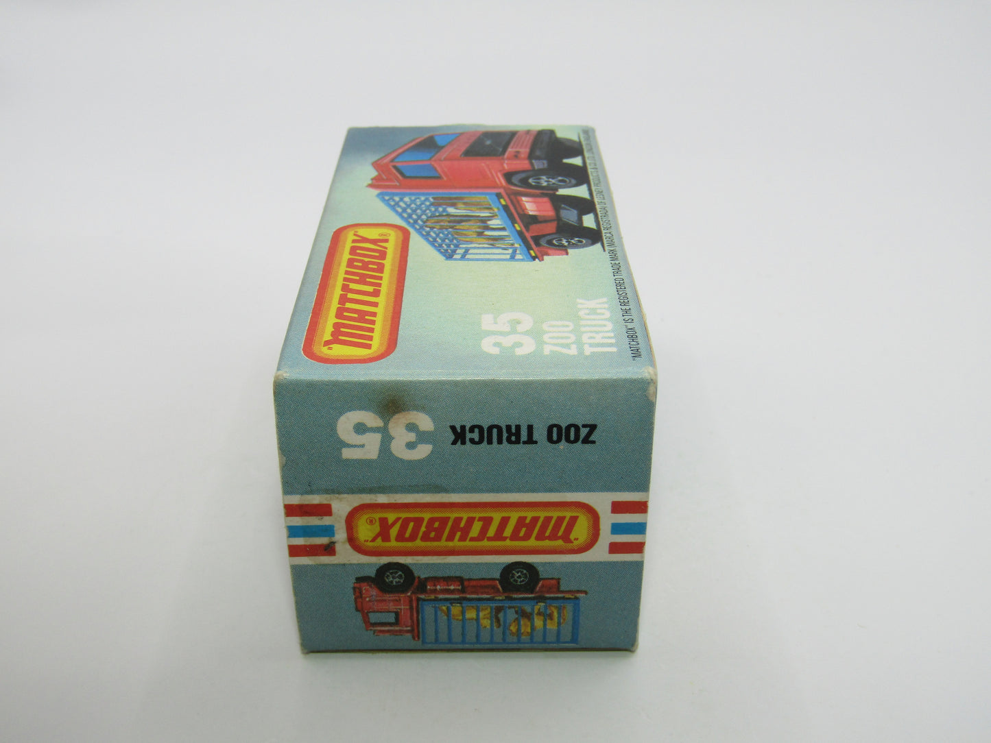 Matchbox Superfast No 35D Zoo Truck RED BASE MALTESE CROSS Wheels
