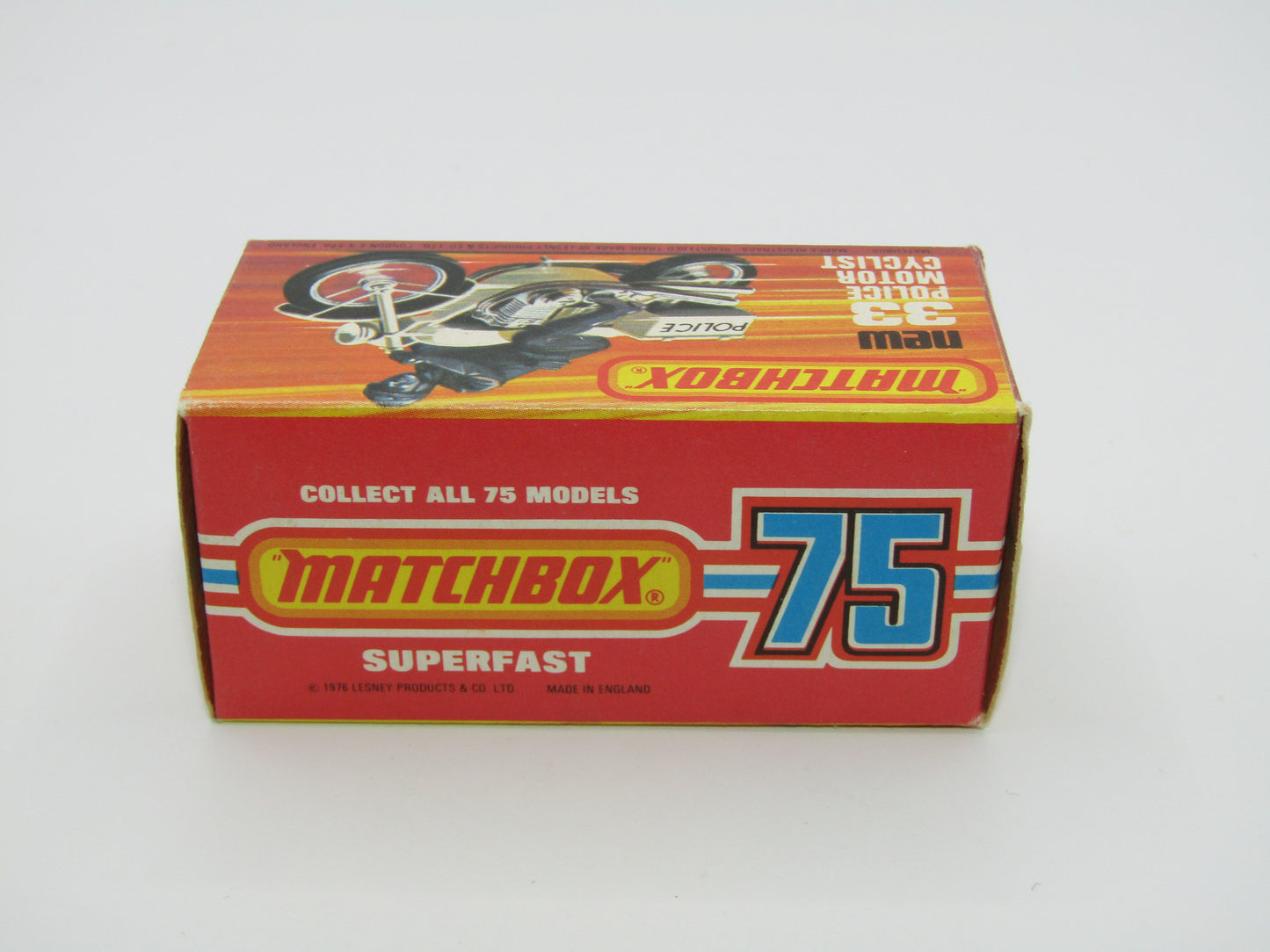 Matchbox Superfast 33C Police Motorcyclist CREAM BODY Polizei Wire Wheels