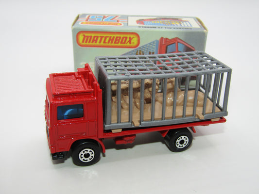 Matchbox Superfast No 35D Zoo Truck 5 ARCH WIDE Wheels Grey Cage