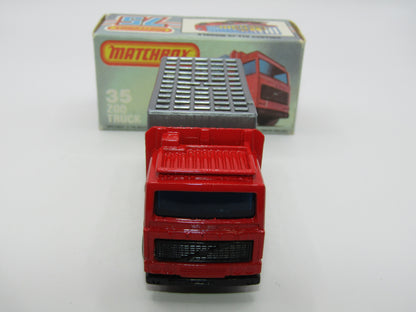 Matchbox Superfast No 35D Zoo Truck 5 ARCH WIDE Wheels Grey Cage