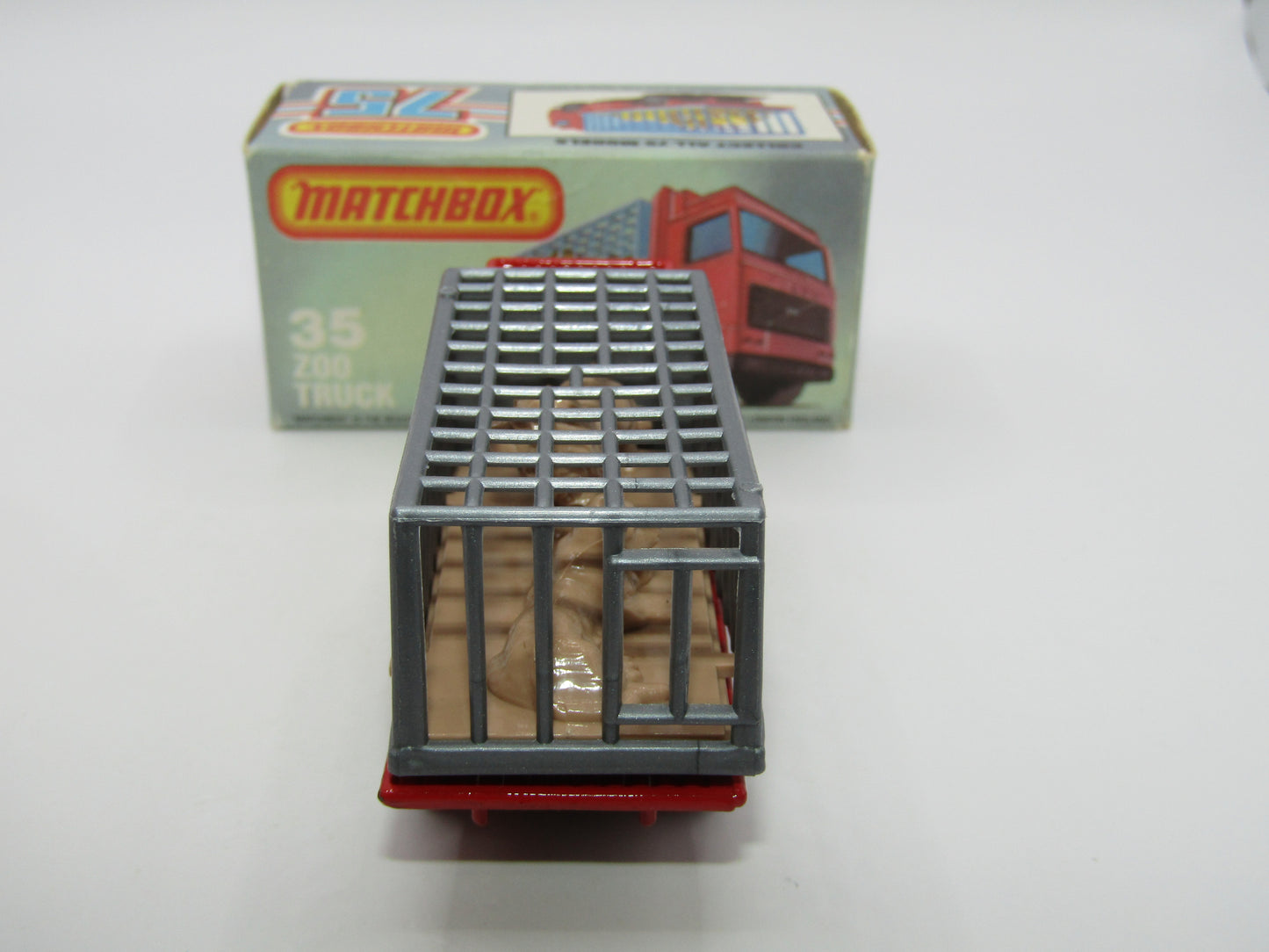 Matchbox Superfast No 35D Zoo Truck 5 ARCH WIDE Wheels Grey Cage