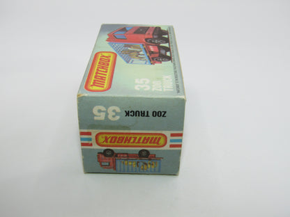 Matchbox Superfast No 35D Zoo Truck 5 ARCH WIDE Wheels Grey Cage