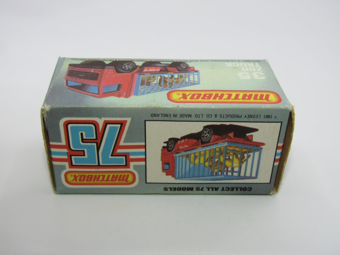 Matchbox Superfast No 35D Zoo Truck 5 ARCH WIDE Wheels Grey Cage