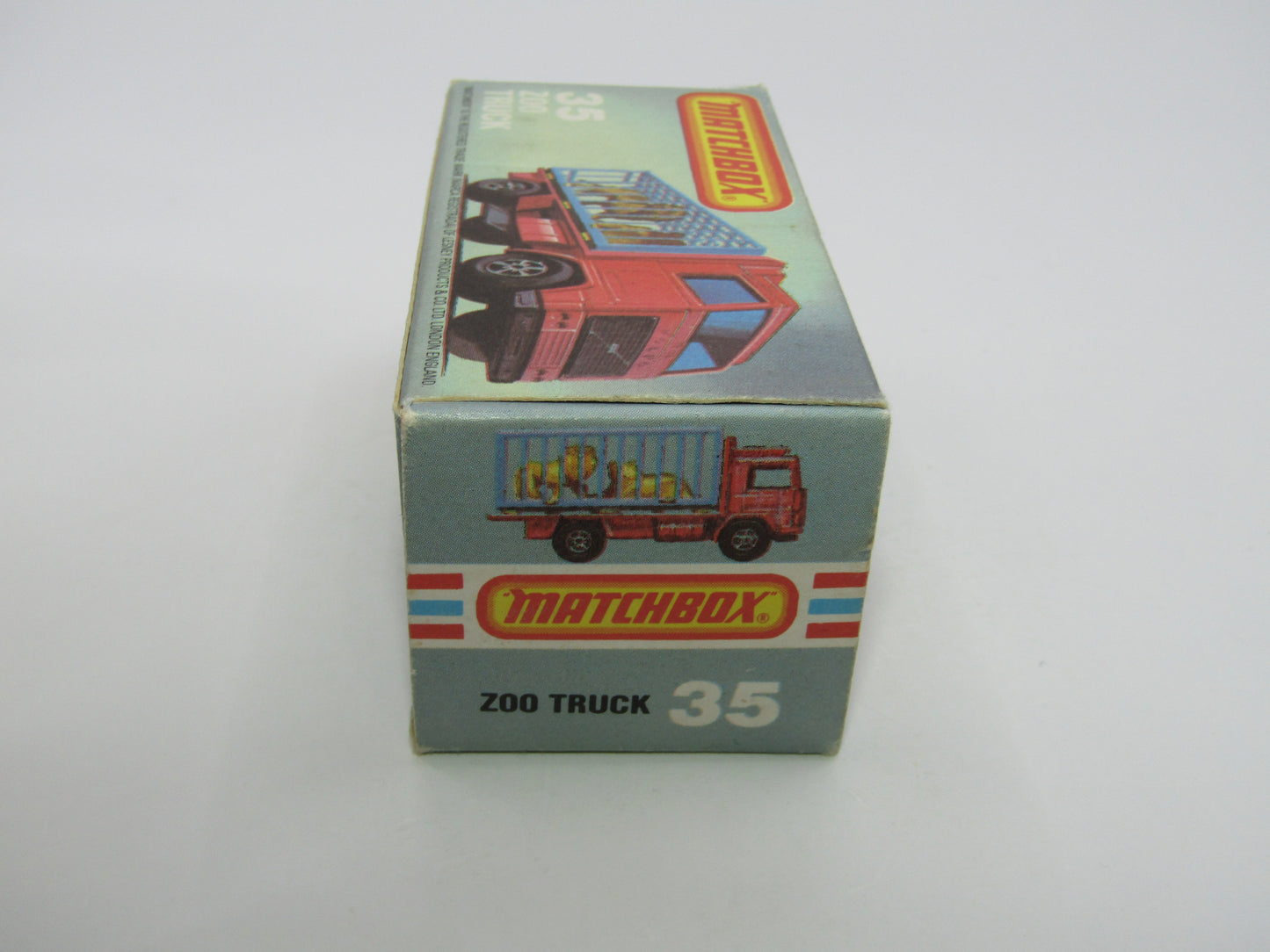 Matchbox Superfast No 35D Zoo Truck 5 ARCH WIDE Wheels Grey Cage