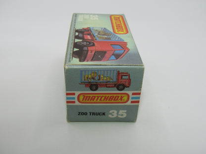 Matchbox Superfast No 35D Zoo Truck 5 ARCH WIDE Wheels Grey Cage