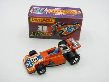 Matchbox Superfast No 36C Formula 5000 Racing Car 5 ARCH Rear Wheels