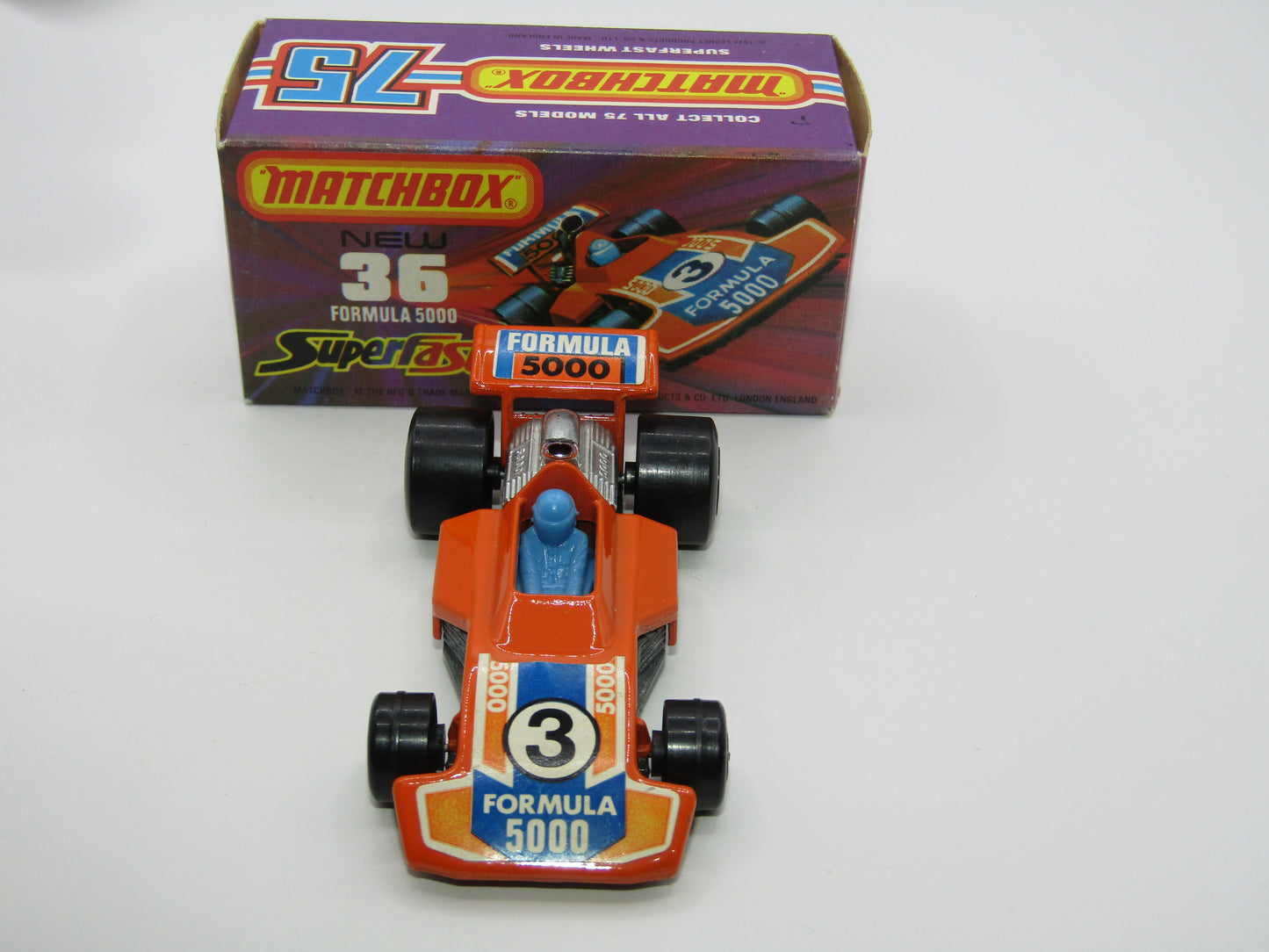 Matchbox Superfast No 36C Formula 5000 Racing Car 5 ARCH Rear Wheels