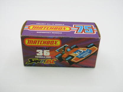 Matchbox Superfast No 36C Formula 5000 Racing Car 5 ARCH Rear Wheels
