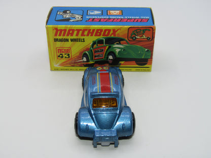 Matchbox Superfast Beetle Streaker Dark Metallic Blue Hong Kong Base