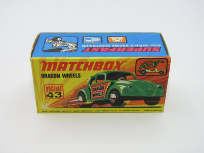 Matchbox Superfast Beetle Streaker Dark Metallic Blue Hong Kong Base