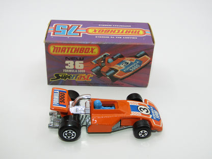 Matchbox Superfast No 36C Formula 5000 Racing Car Orange