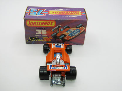 Matchbox Superfast No 36C Formula 5000 Racing Car Orange