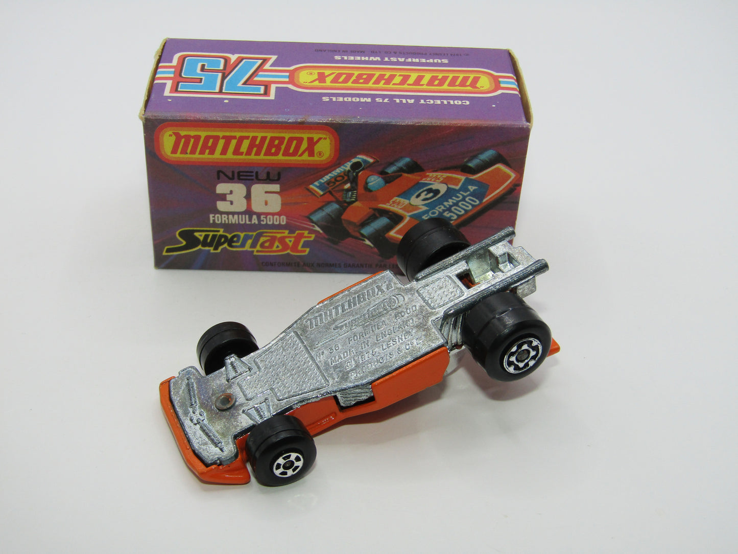 Matchbox Superfast No 36C Formula 5000 Racing Car Orange