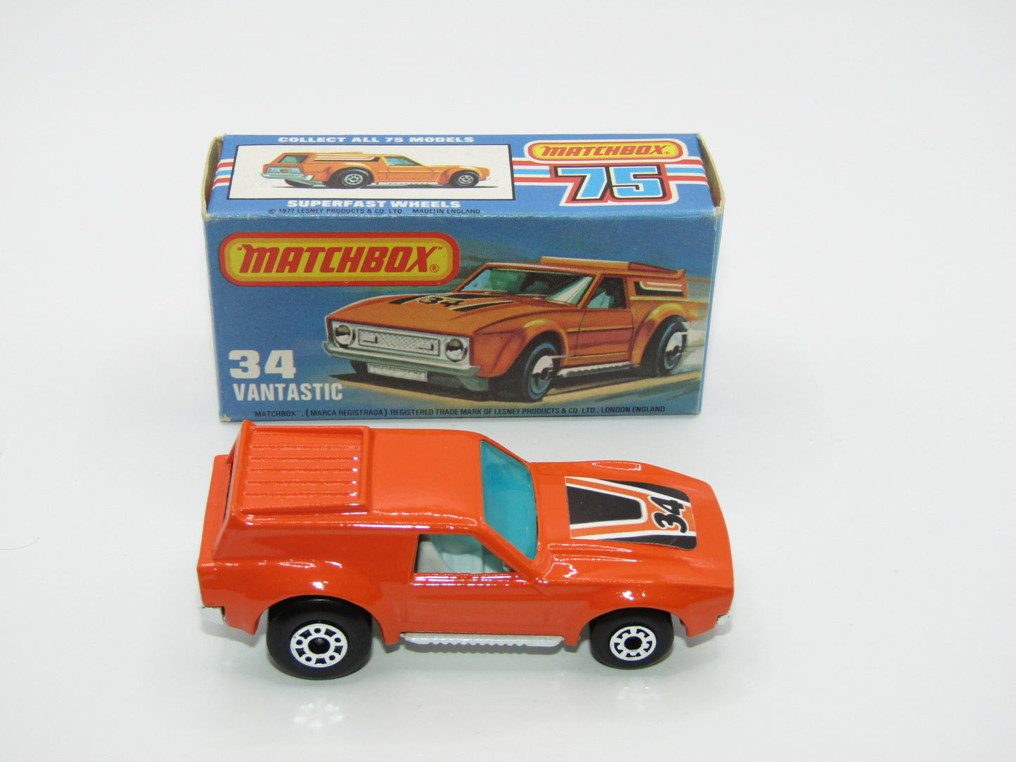Matchbox Superfast 34B Vantastic SEMI-OPAQUE GREEN WINDOWS