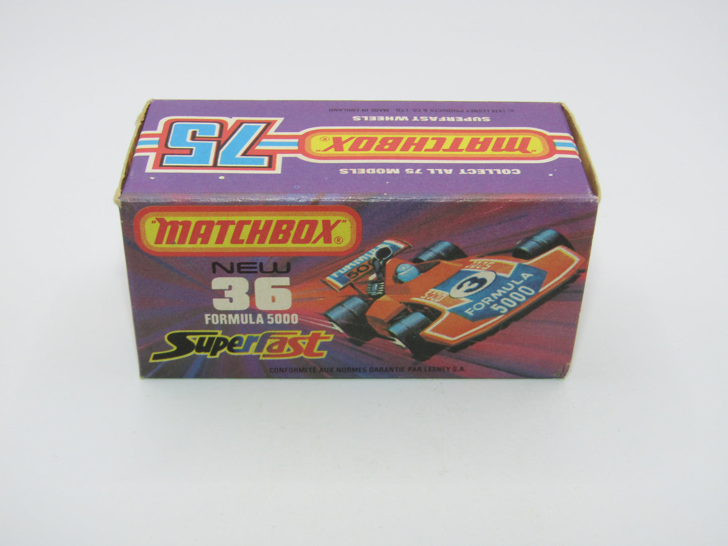 Matchbox Superfast No 36C Formula 5000 Racing Car Orange