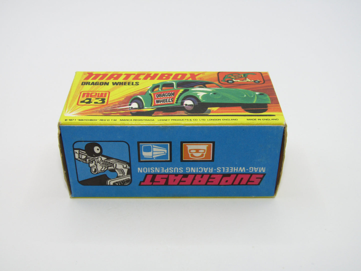 Matchbox Superfast Beetle Streaker Dark Metallic Blue Hong Kong Base