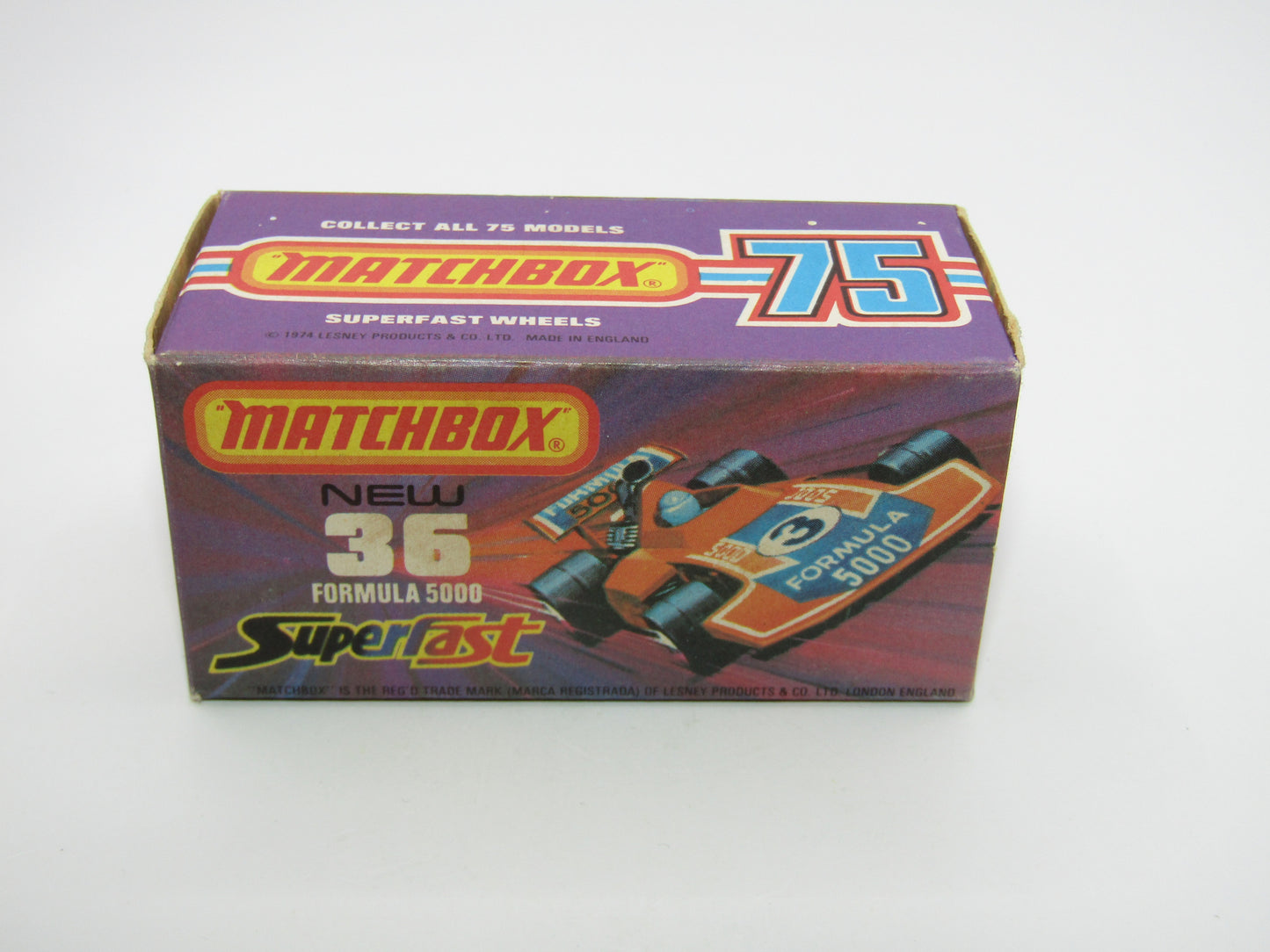 Matchbox Superfast No 36C Formula 5000 Racing Car Orange