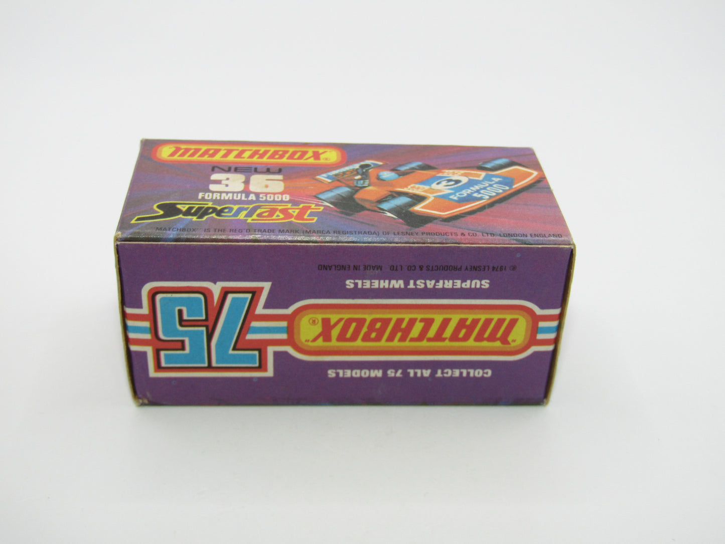 Matchbox Superfast No 36C Formula 5000 Racing Car Orange