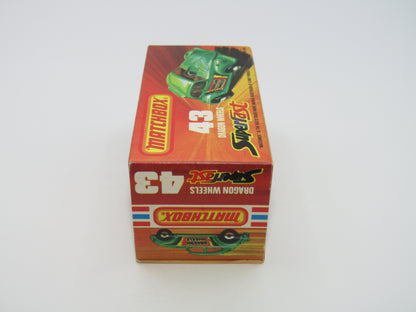 Matchbox Superfast 43B Dragon Wheels GREY Base Dark Green Body
