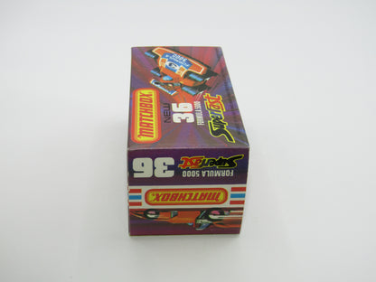 Matchbox Superfast No 36C Formula 5000 Racing Car RED Yellow Driver