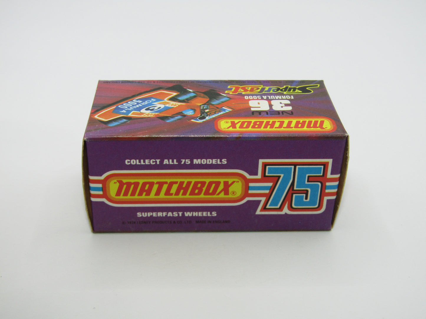 Matchbox Superfast No 36C Formula 5000 Racing Car RED Yellow Driver