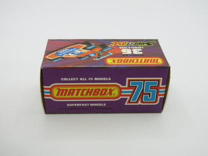 Matchbox Superfast No 36C Formula 5000 Racing Car RED Yellow Driver