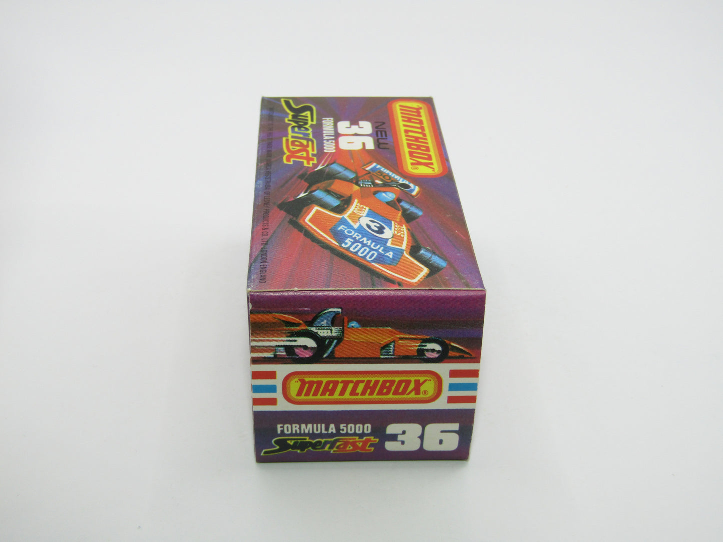 Matchbox Superfast No 36C Formula 5000 Racing Car RED Yellow Driver