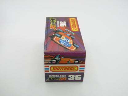 Matchbox Superfast No 36C Formula 5000 Racing Car RED Yellow Driver