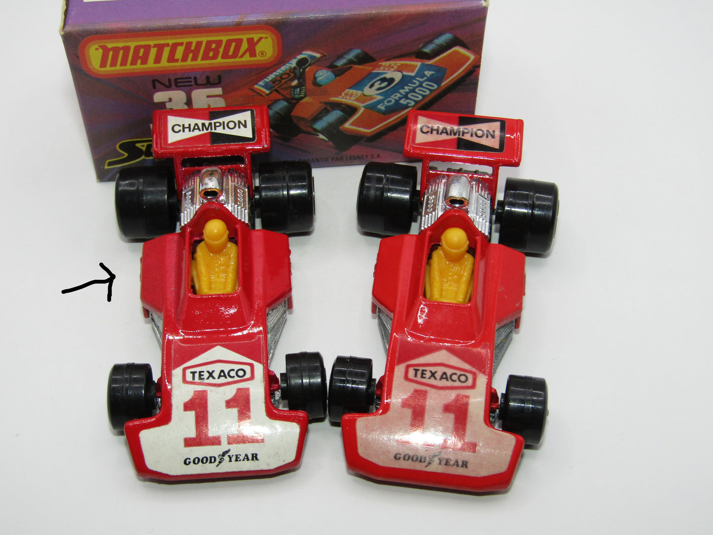 Matchbox Superfast No 36C Formula 5000 Racing Car DARK Red Champion Texaco