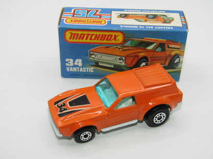 Matchbox Superfast 34B Vantastic "34" Bonnet Label Only