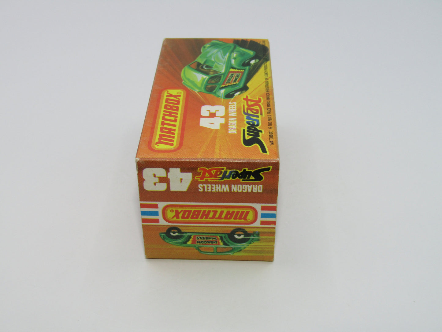 Matchbox Superfast 43B Dragon Wheels UNPAINTED Base Dark Green Body