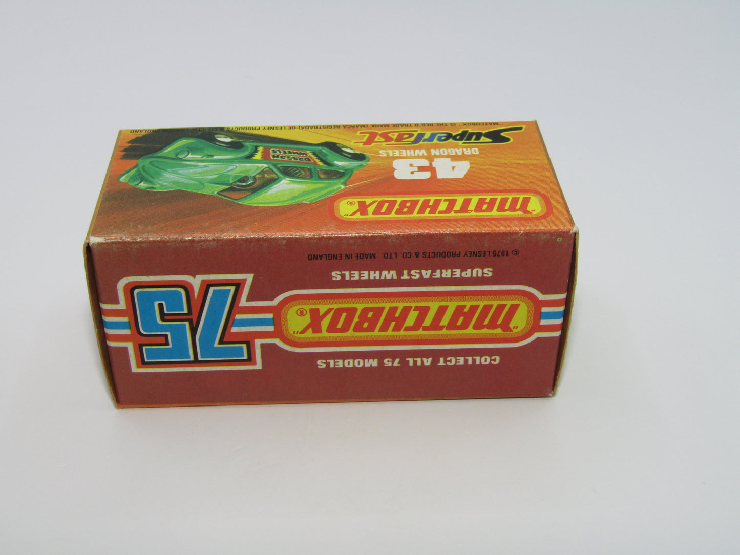 Matchbox Superfast 43B Dragon Wheels UNPAINTED Base Dark Green Body