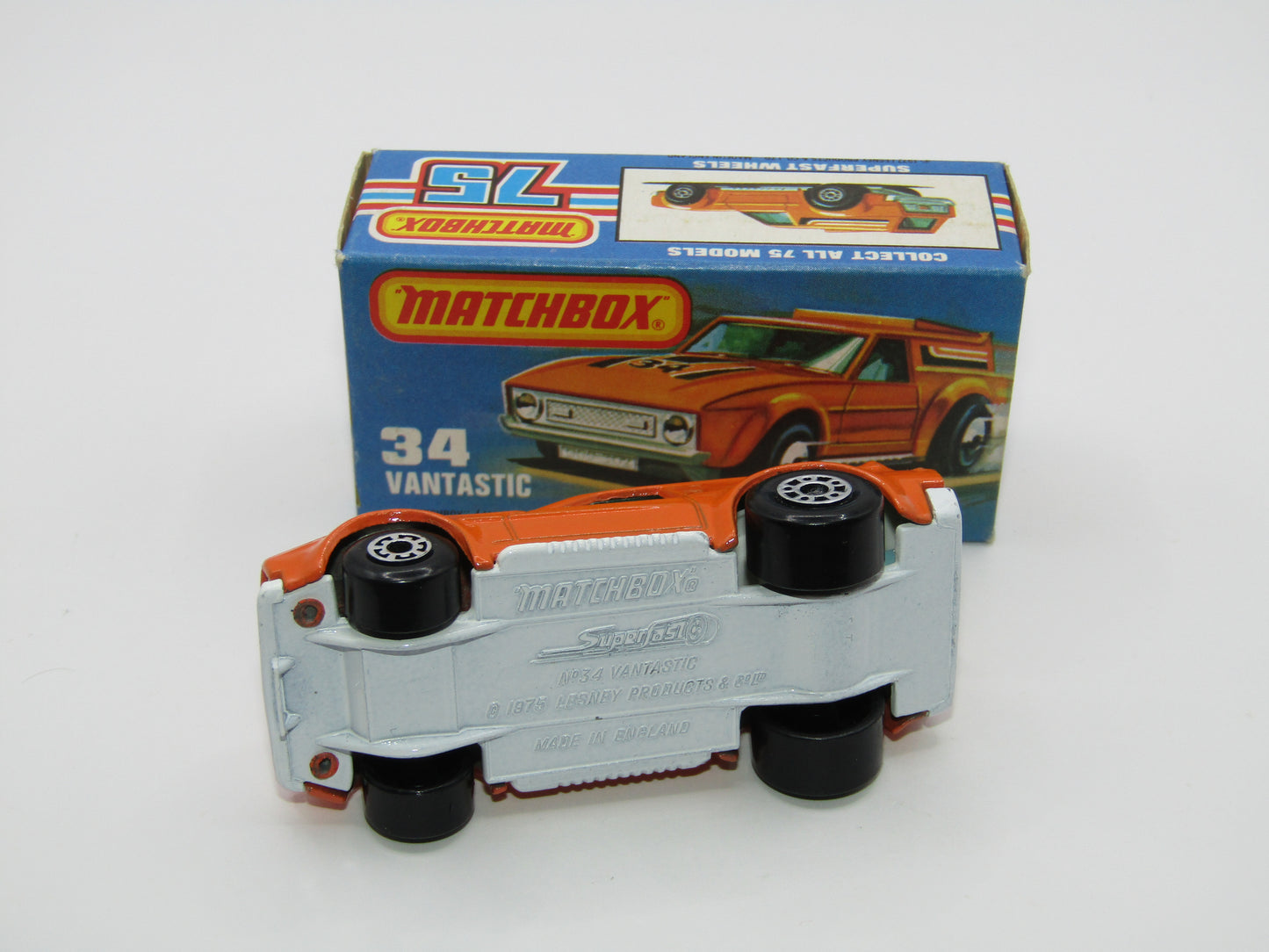 Matchbox Superfast 34B Vantastic "34" Bonnet Label Only