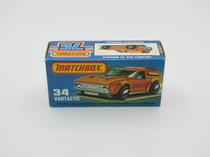 Matchbox Superfast 34B Vantastic "34" Bonnet Label Only