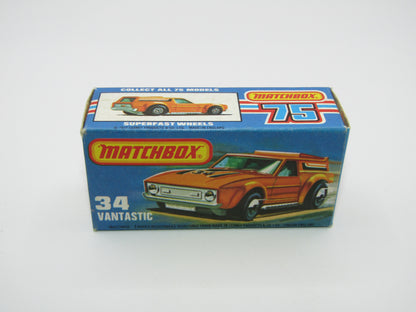 Matchbox Superfast 34B Vantastic "34" Bonnet Label Only