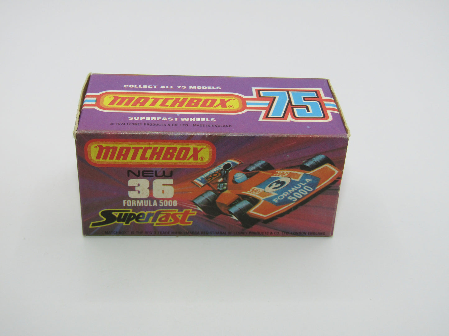 Matchbox Superfast No 36C Formula 5000 Racing Car DARK Red Champion Texaco