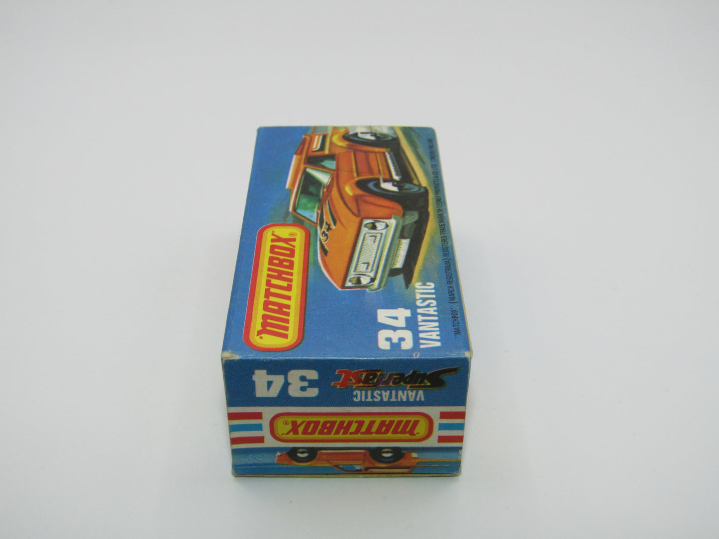 Matchbox Superfast 34B Vantastic "34" Bonnet Label Only