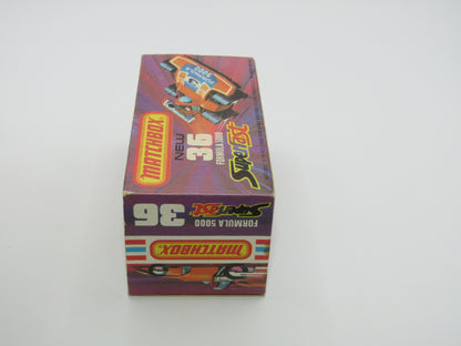 Matchbox Superfast No 36C Formula 5000 Racing Car DARK Red Champion Texaco