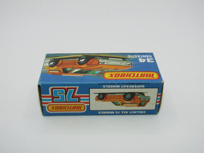 Matchbox Superfast 34B Vantastic "34" Bonnet Label Only