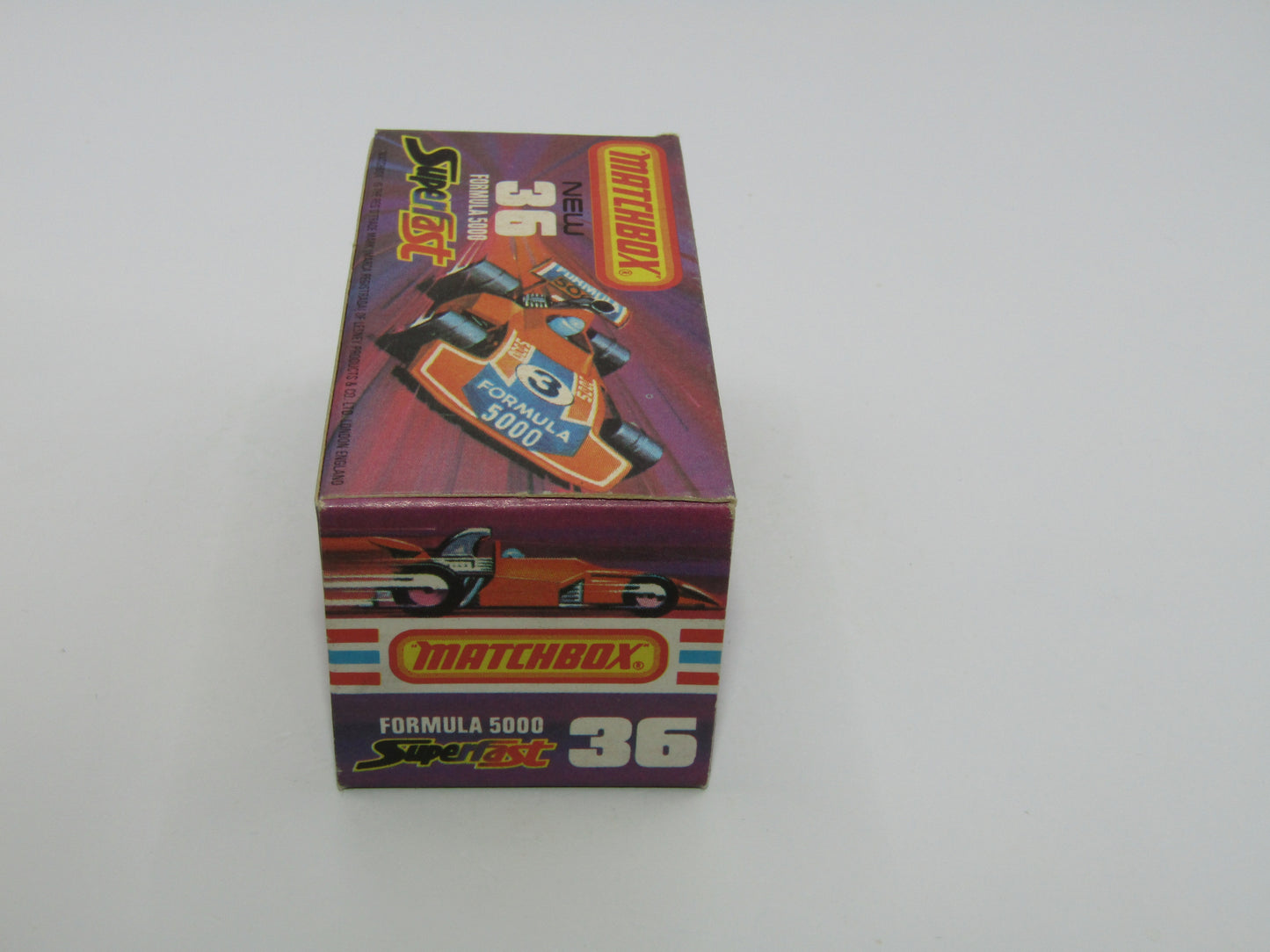 Matchbox Superfast No 36C Formula 5000 Racing Car DARK Red Champion Texaco