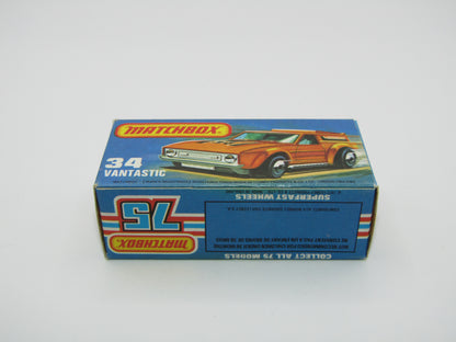Matchbox Superfast 34B Vantastic "34" Bonnet Label Only