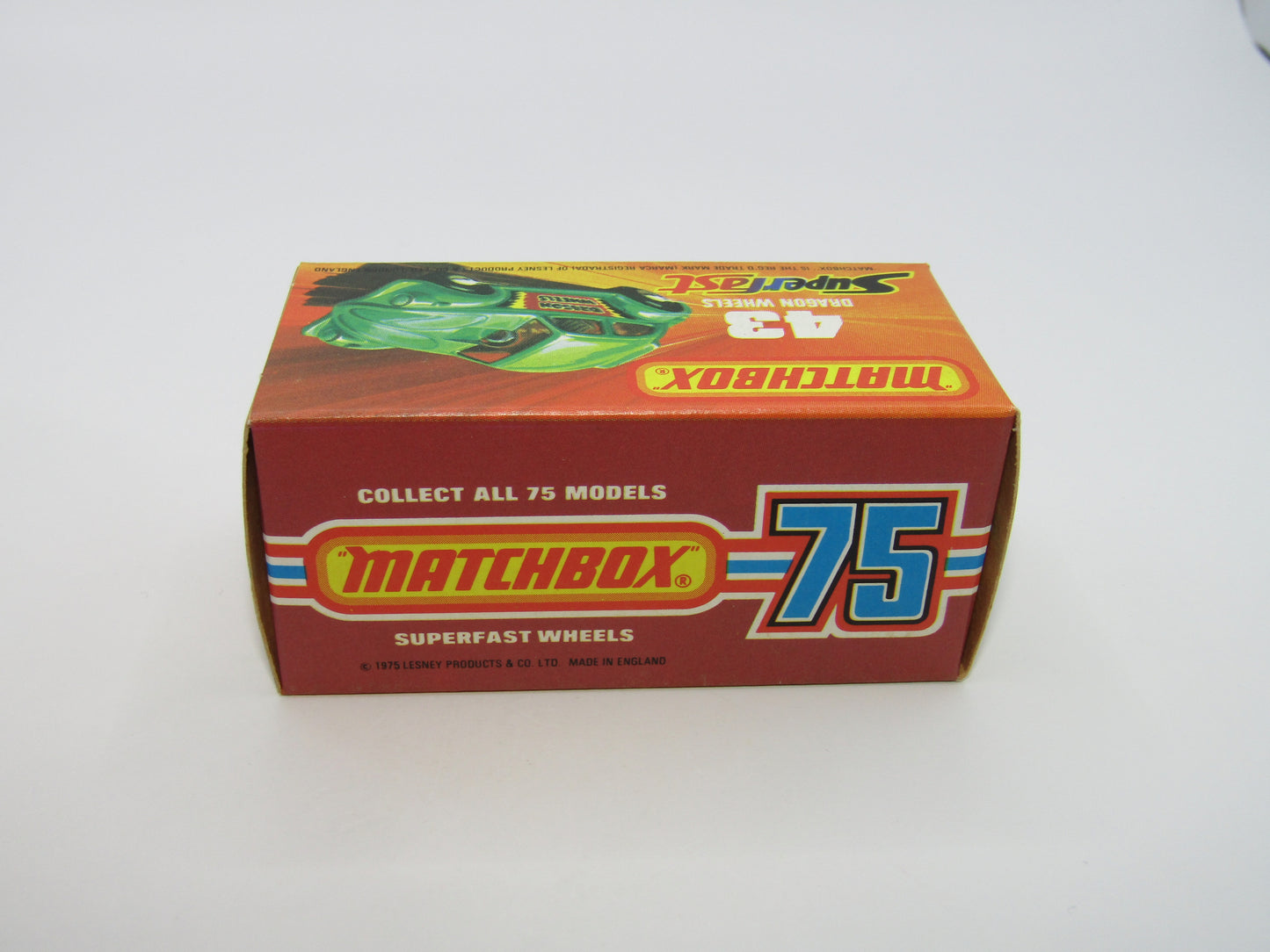 Matchbox Superfast 43B Dragon Wheels LIGHT GREEN Body Gloss Black Base