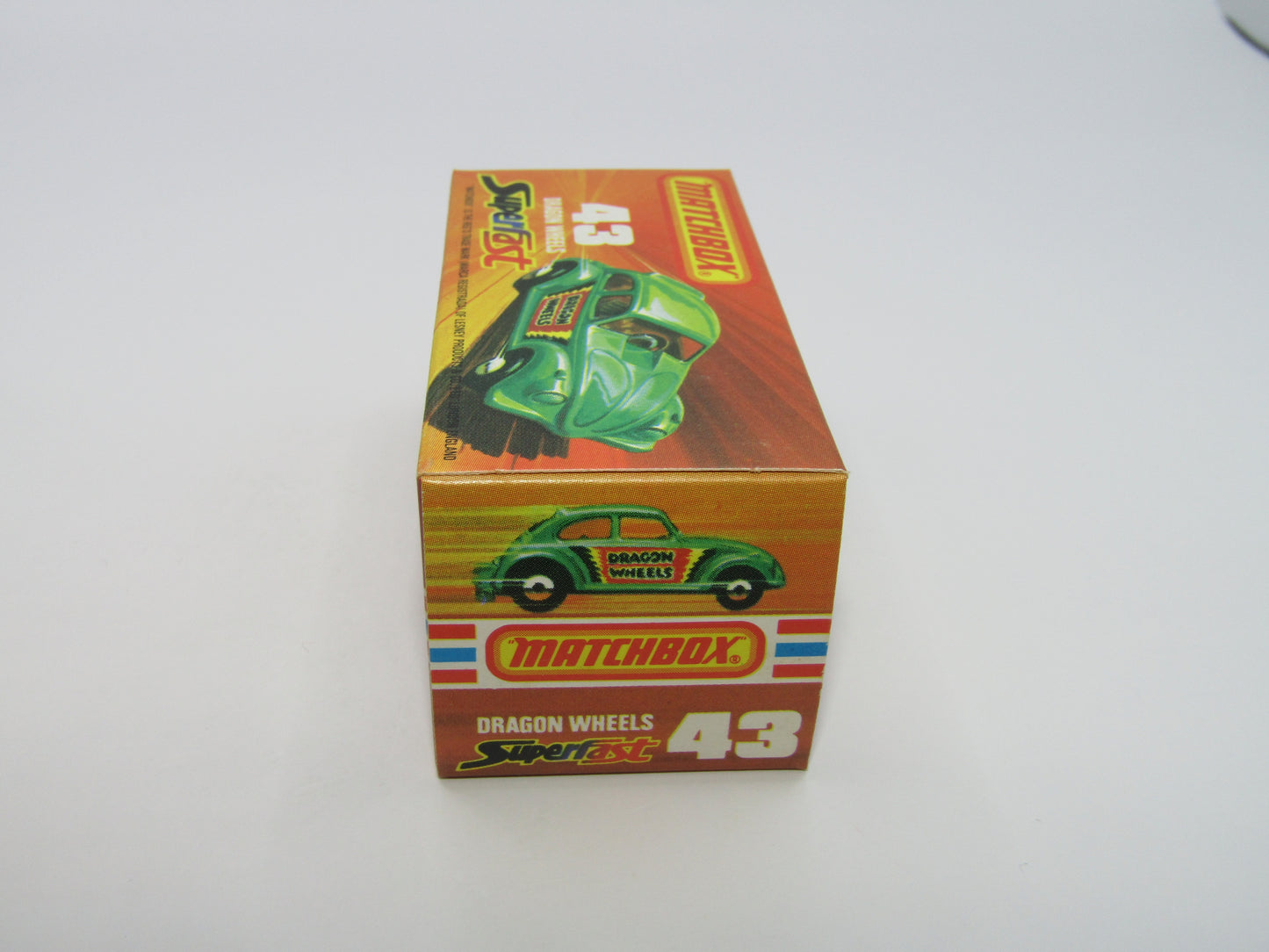 Matchbox Superfast 43B Dragon Wheels LIGHT GREEN Body Gloss Black Base