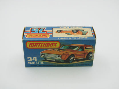 Matchbox Superfast 34B Vantastic NO LABELS & PALE GREEN Windows