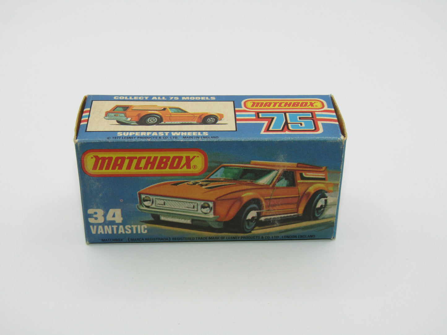 Matchbox Superfast 34B Vantastic NO LABELS & PALE GREEN Windows