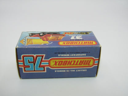 Matchbox Superfast No 37C Skip Truck Light Red BLUE TINTED Windows