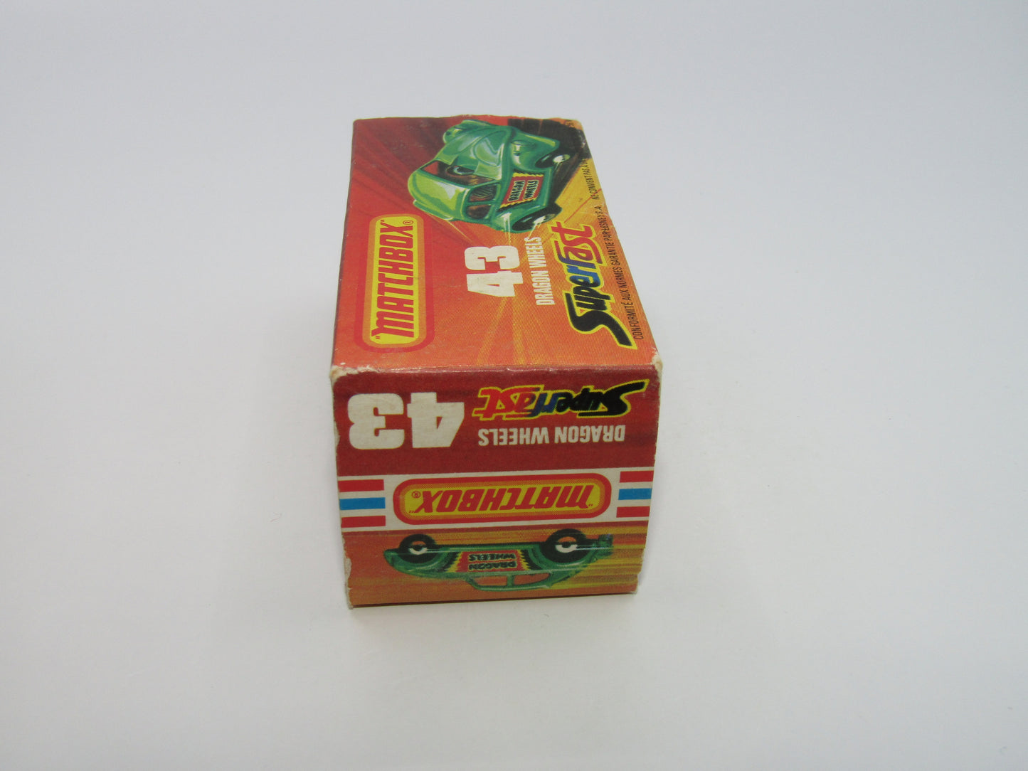 Matchbox Superfast 43B Dragon Wheels Dark Green Gloss Black Base