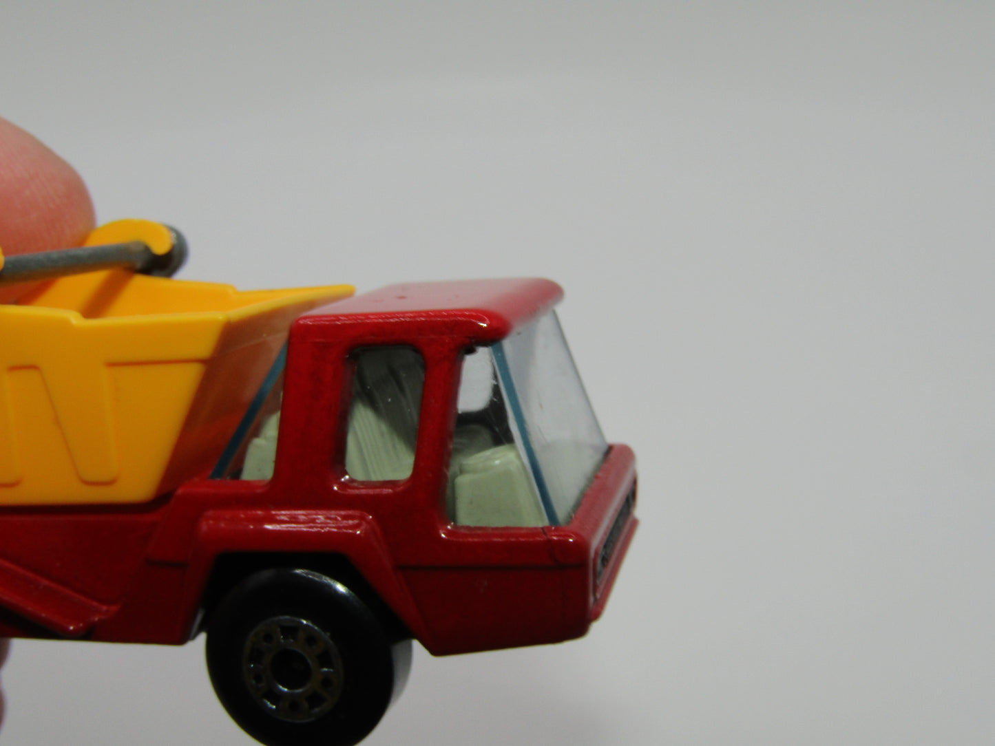 Matchbox Superfast No 37C Skip Truck DARK Red BLUE TINTED Windows