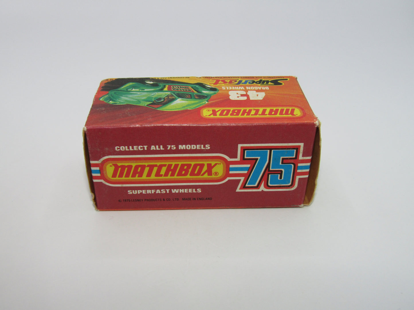 Matchbox Superfast 43B Dragon Wheels Dark Green Gloss Black Base